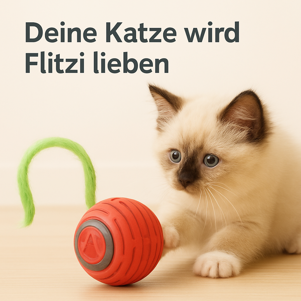 Flitzi – Der interaktive Spielball für Katzen